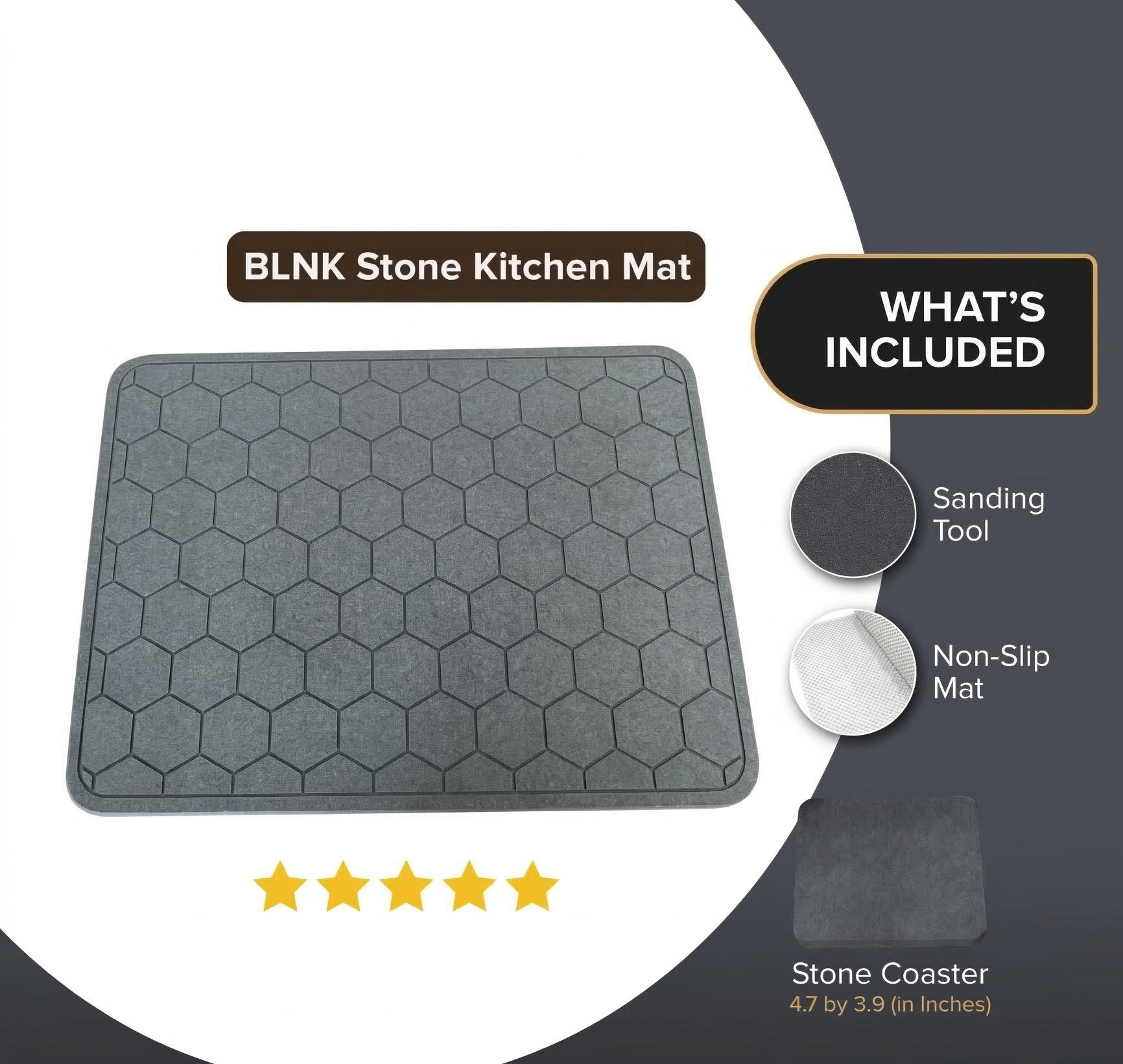 blnk Dish Drying Stone