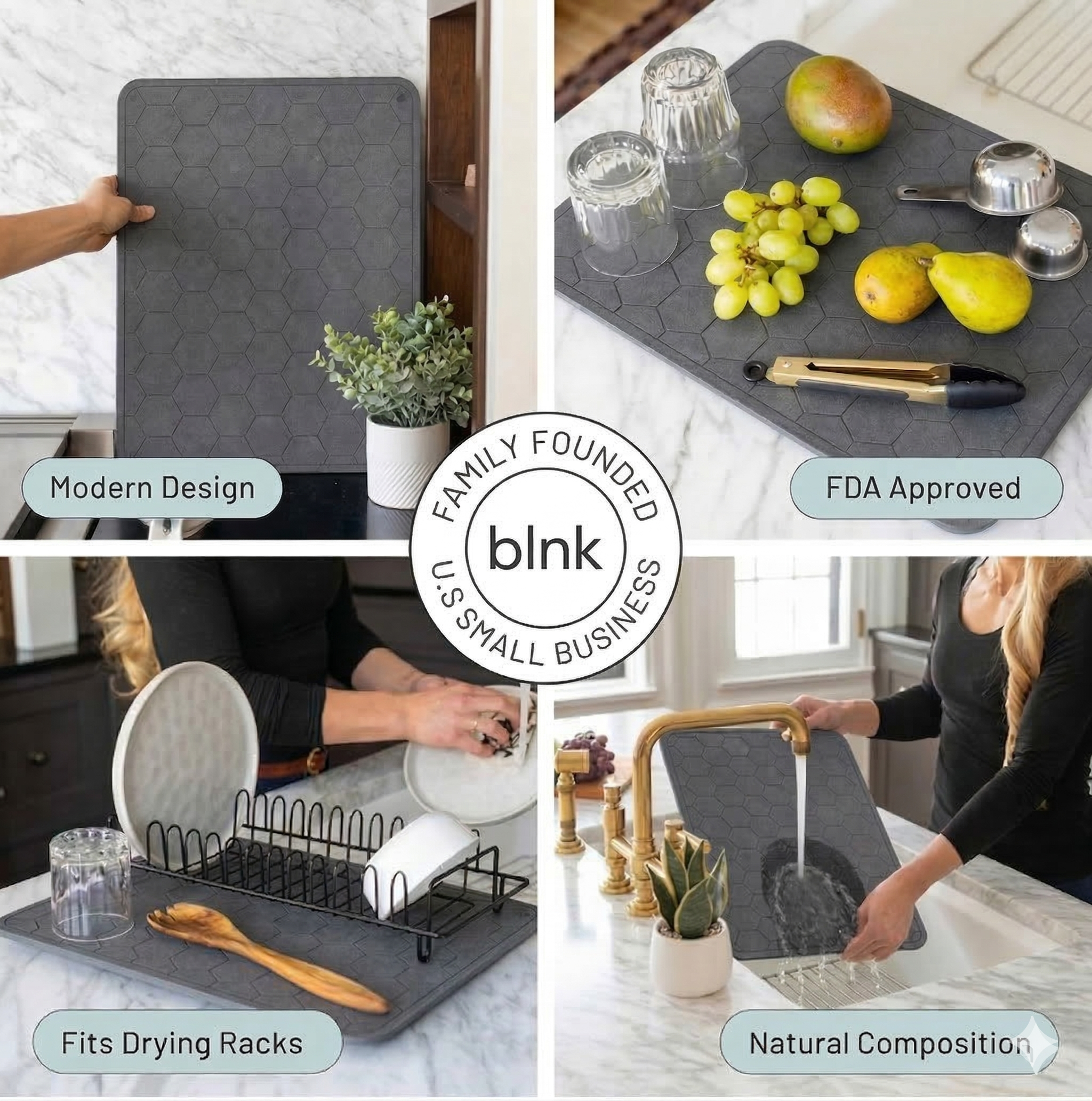 blnk Dish Drying Stone